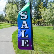In the Breeze 4' Heavy Duty Sale Gradient Double Sided Feather Banner 4556 View 4