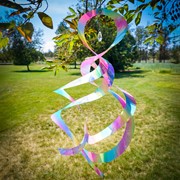 In the Breeze Striped Iridescent Mylar Spin Quartet with Crystal 9158 View 4