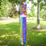 In the Breeze Peace, Love & Happiness 40" Inspiration Windsock 5214 View 4