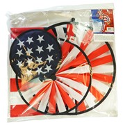 In the Breeze USA Flag Dual Spinner Wheels with Garden Flag 2884 View 4