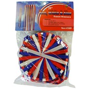 In the Breeze 39" Red, White & Blue Ribbon Windsock 5189 View 5