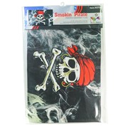 In the Breeze Smokin' Pirate Printed 12"x18" Double Sided Grommet Flag 3714 View 3