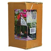 In the Breeze Mini Green Square Glass Tealight Lantern 9202 View 5