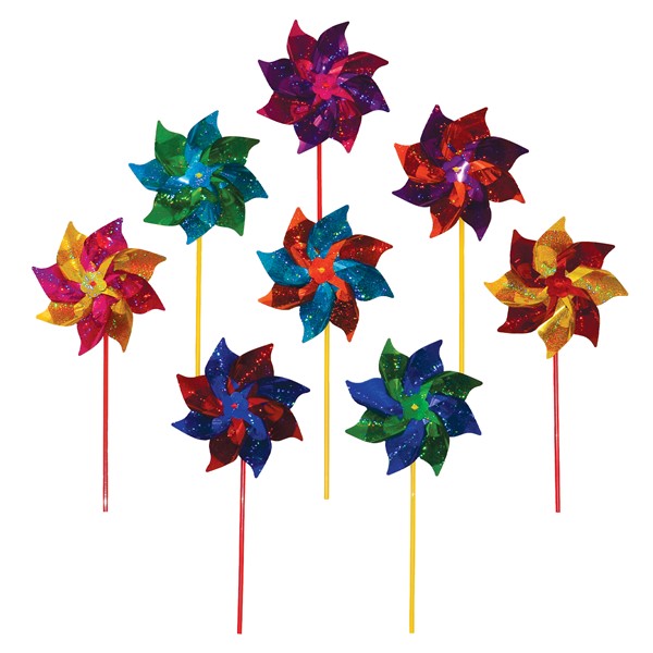 In the Breeze Classic Mylar Pinwheels - 8 PC 2805