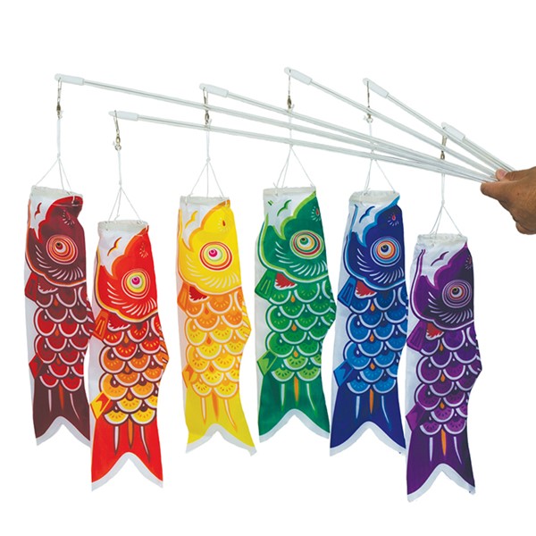 In the Breeze 12" Koi Fish on a Wand - 6 PC 4819