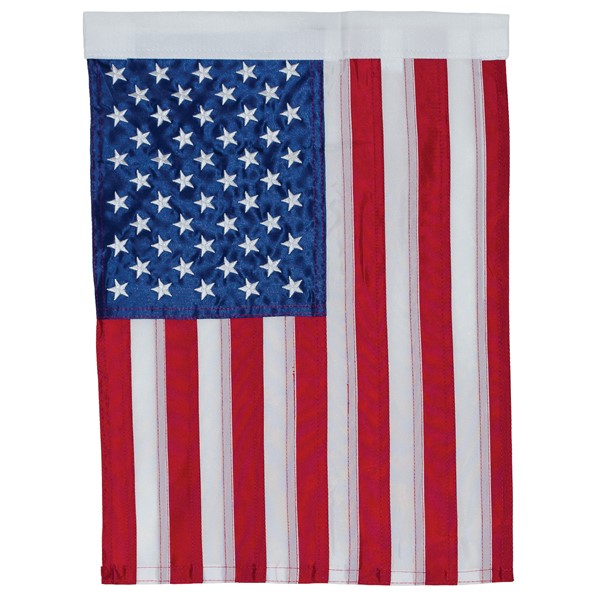 In the Breeze US Flag Embroidered Garden Flag 4485