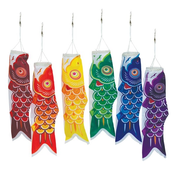 In the Breeze 12" Koi Fish, 6PC Assorted Colors 4958