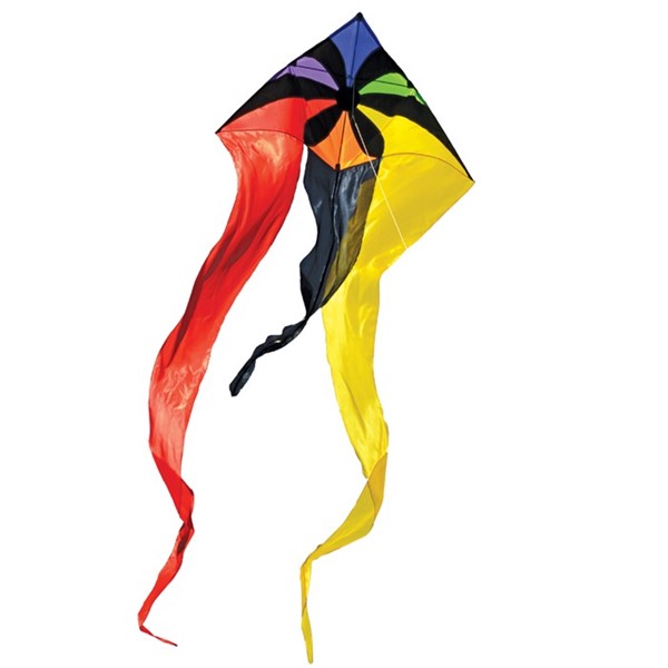 In the Breeze Rainbow Flux 52" Wave Delta Kite 3153