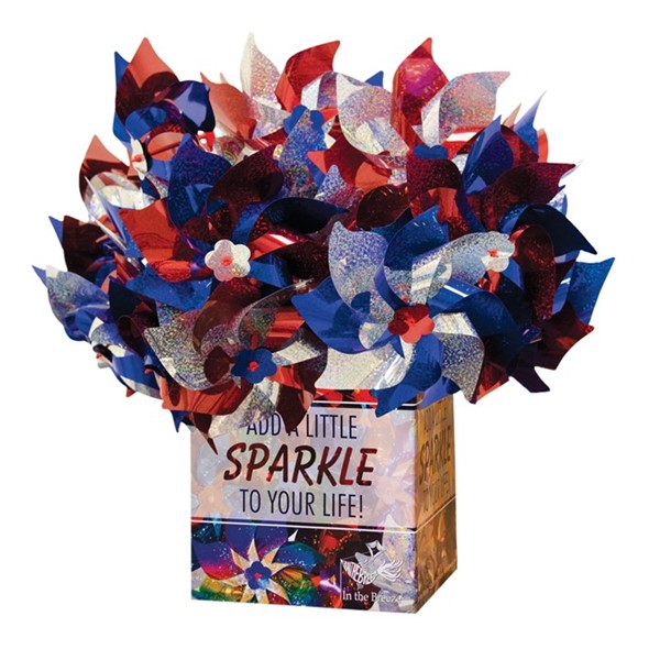 In the Breeze Patriotic Pinwheel 48 PC POP Display 2863-BOX