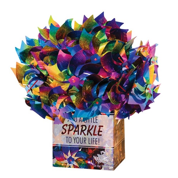 In the Breeze Rainbow Whirl Pinwheel 48 PC POP Display 2868-BOX