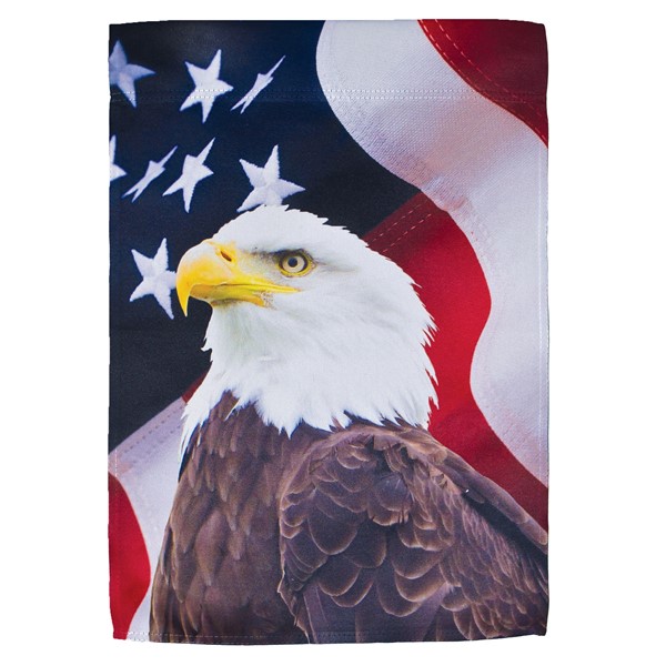 In the Breeze U.S. Eagle Lustre Garden Flag 7407