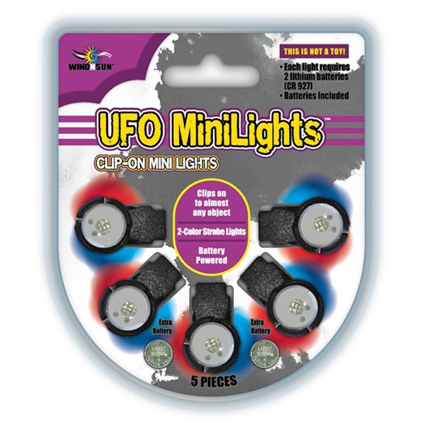 X-Kites & WindNSun UFO Red/Blue LED MiniLights 5 PC X-79101