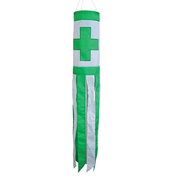 In the Breeze Green Cross 40" Windsock 4999