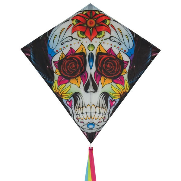 In the Breeze Sugar Skull 30" Diamond Kite 3216