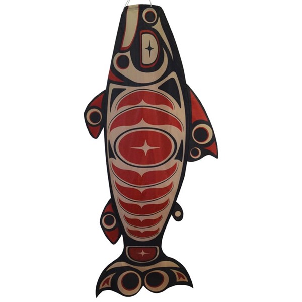 In the Breeze Salmon Totem 48" Fish Windsock 5120