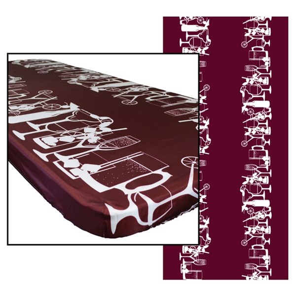 Happy Hour Drinks 8' Tablecloth