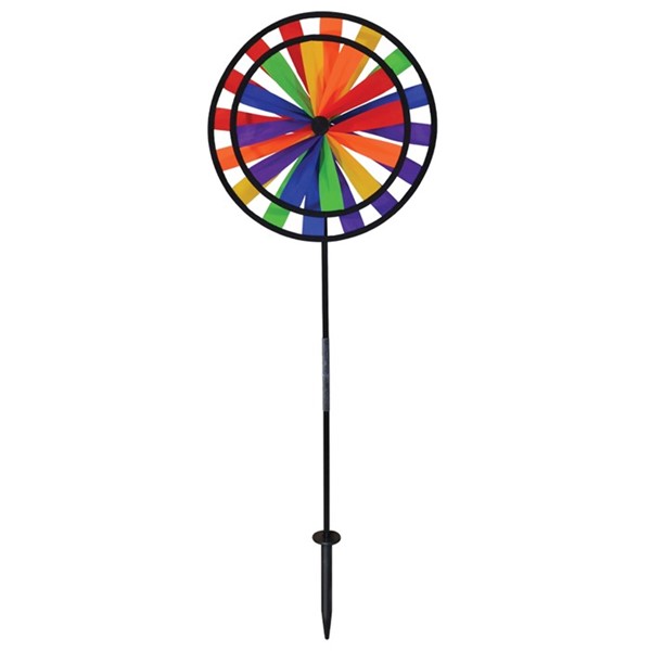 In the Breeze 13" Rainbow Double Wheel Spinner 2683