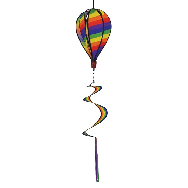 In the Breeze Rainbow Swirl 6 Panel Hot Air Balloon 0980