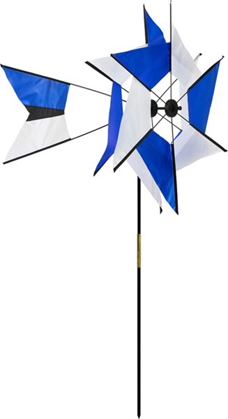 Wind Fairys Blue and White Kaleidoscope Ground Spinner WF-70223