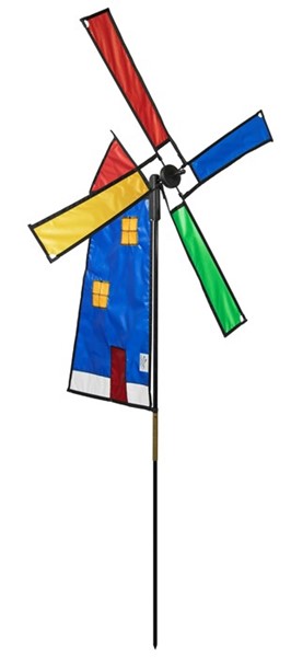 Wind Fairys Blue Dutch Windmill Ground Spinner WF-70822