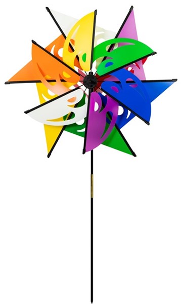 Wind Fairys Mardi Gras Ground Spinner with Butterfly Windsail WF-86411