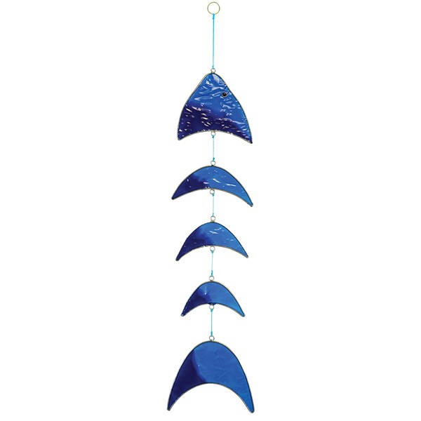 In the Breeze Blue Resin Fish Mobile 7024