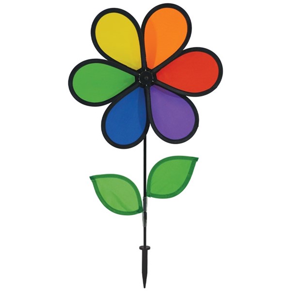 In the Breeze 12" Rainbow Flower with Leaves 2639