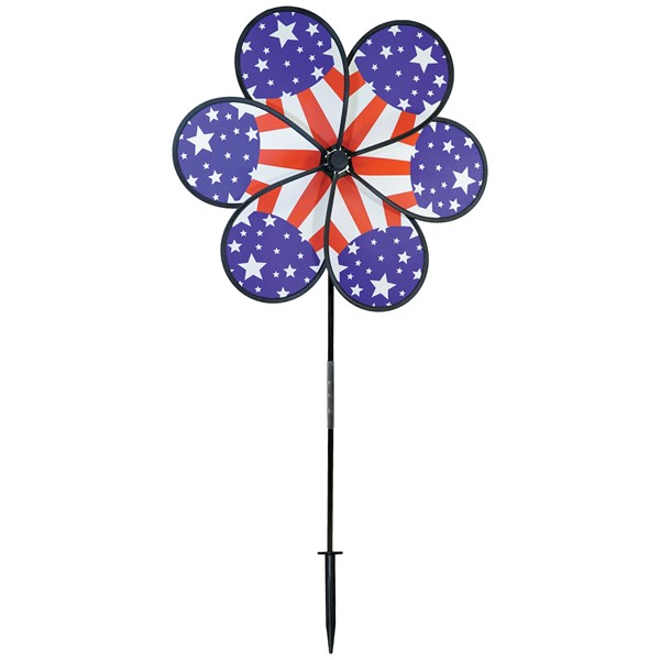 In the Breeze 19" Patriot Star Flower Spinner 2638