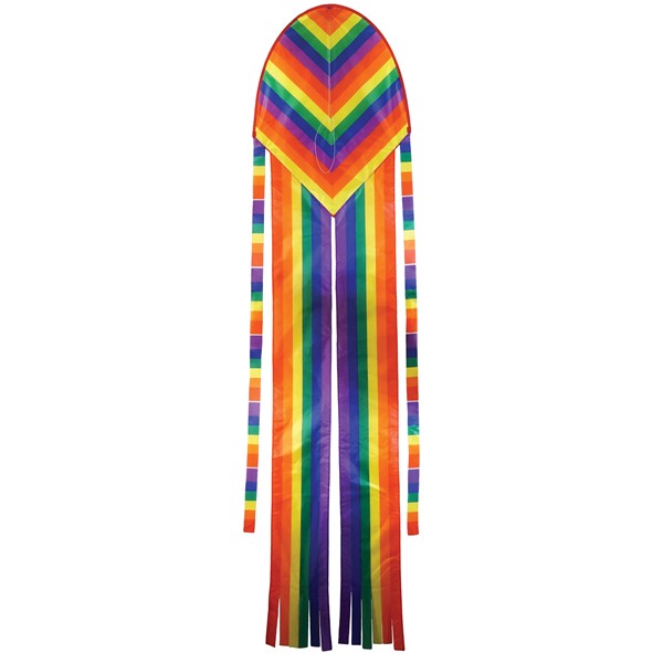 In the Breeze 22" Rainbow Stripe Dancing Dragon Kite 3350