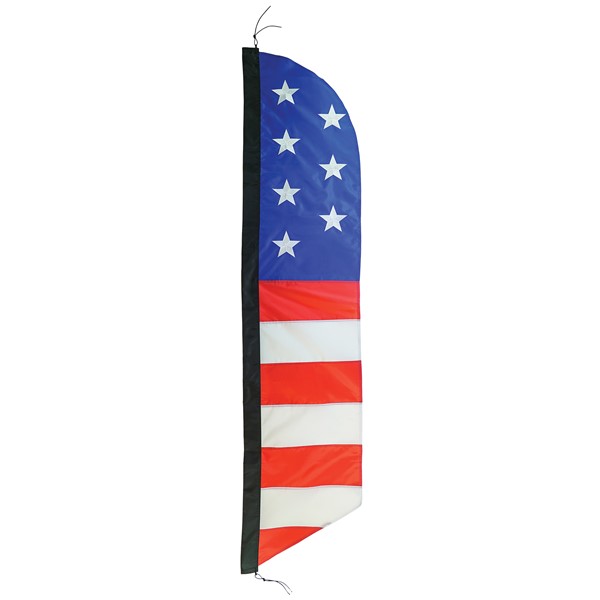 In the Breeze 7-foot Embroidered Stars & Stripes Feather Banner 4559