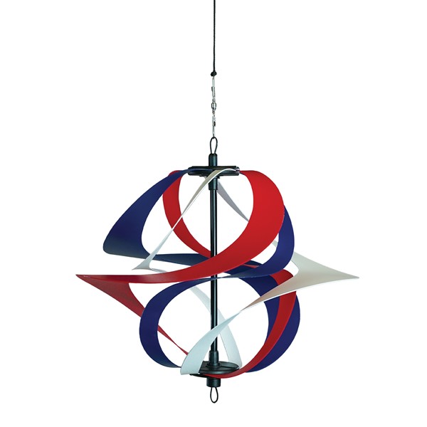 In the Breeze Red, White and Blue Poly Vortex Spinner 2478
