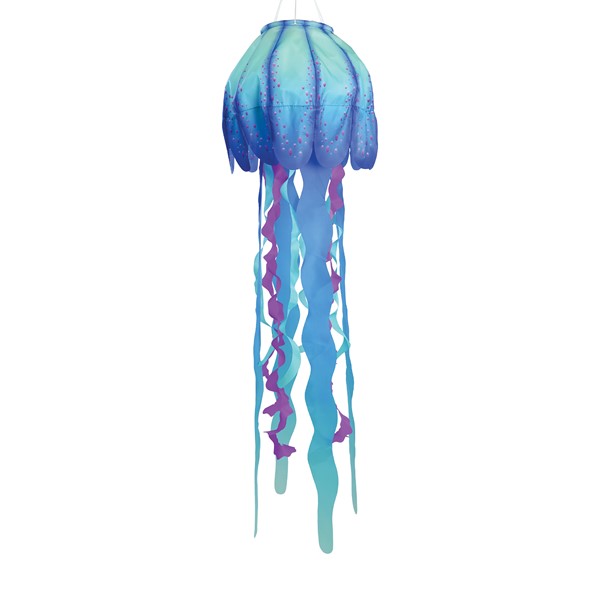In the Breeze 40-inch Blue Jellyfish 3D Windsock 5250