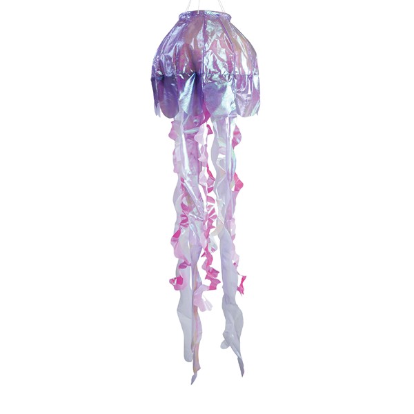 In the Breeze 40" Purple Iridescent Jellyfish 3D Windsock 5258