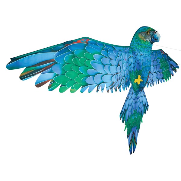 In the Breeze 3D Blue Parrot Kite 3509