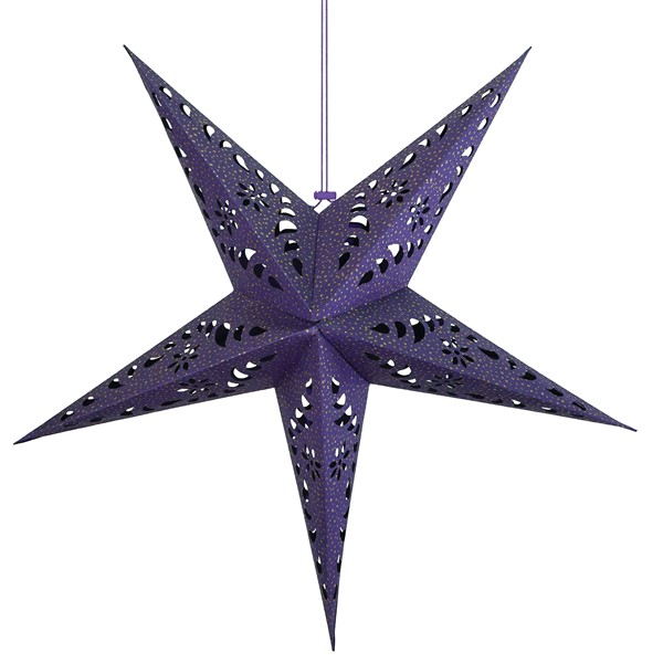 In the Breeze Purple Paper Star Lantern 9175