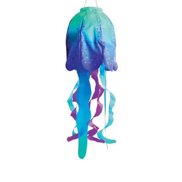 In the Breeze 15" Blue Jellyfish 3D Windsock 5261