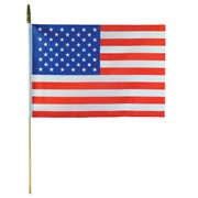 U.S. Flag 12x18 Stick Flag - 12 PC