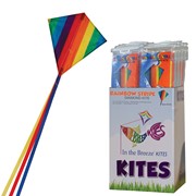 Rainbow Stripe 18" Diamond Kite 36 PC POP Display