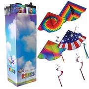 46" Delta Kite with Spinning Tails 24 PC Display