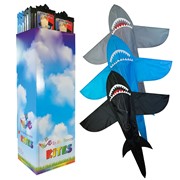 5' Solid Color Shark Kites 25 PC Display