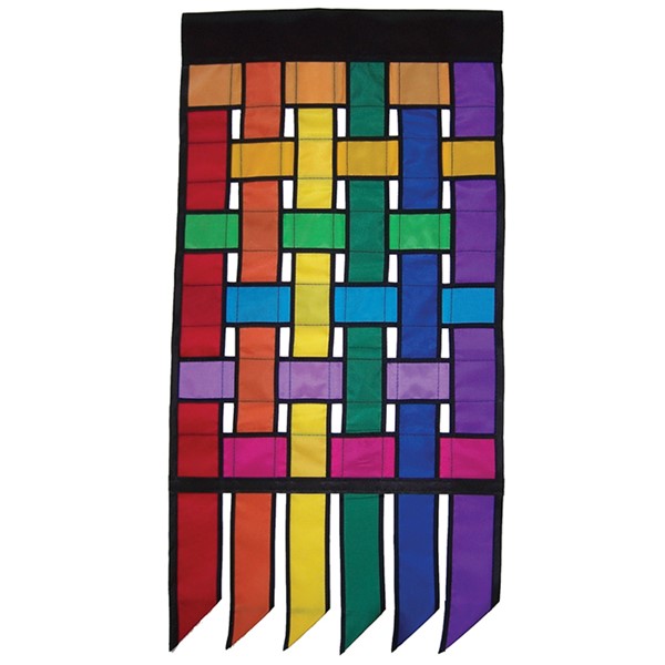 View Rainbow Weave House Banner Tails