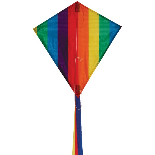View Rainbow Stripe 18" Diamond Kite