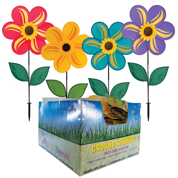 View 19" Mixed Color Sunflower Spinner 20 PC Display