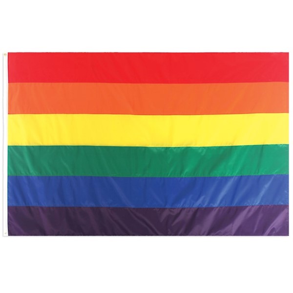 View Rainbow 5x8 Grommet Flag