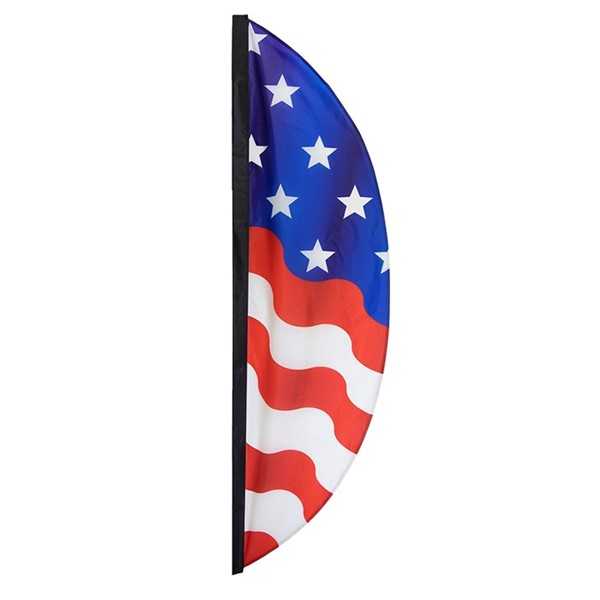 View 8' Patriotic Feather Banner